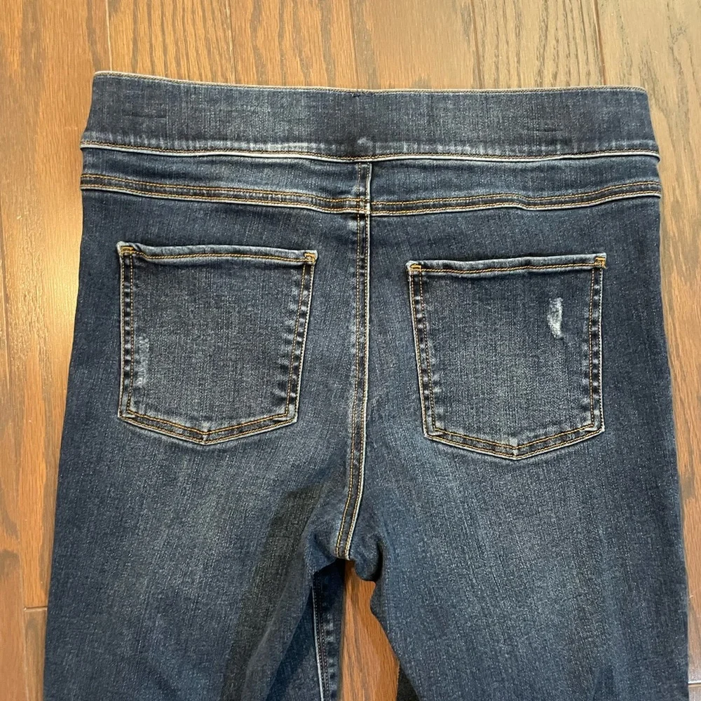 SPANX BLUE PULL ON DENIM JEGGINGS SIZE MEDIUM